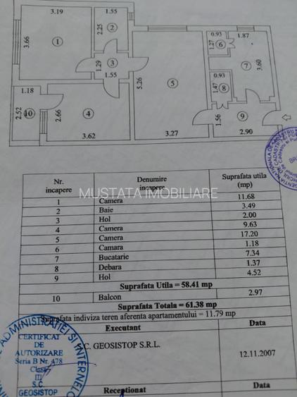 Apartament 3 camere confort 1, Viziru 1, Renovat, Mobilat Utilat - 9