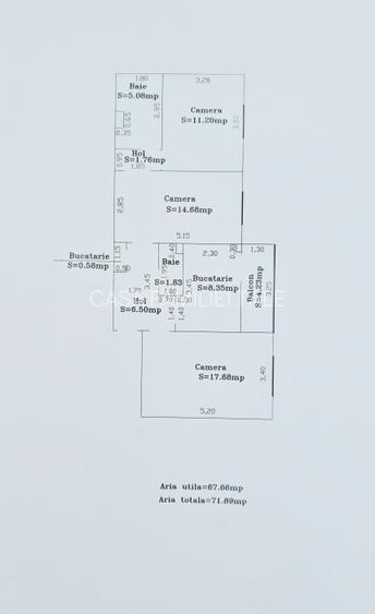 72 mp - Ap 3 camere | Locație excelentă | Complet mobilat și utilat | Calea Lipo - 14