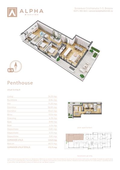 Penthouse Alpha Distrikt Brasov - 12
