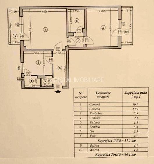 Investiție de Top | 2 Camere 66 mp Vitan Mall – Etaj 1 | Bloc 1990 | Centrală - 2