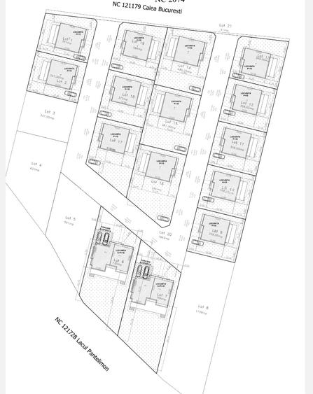 Ansamblu 15 case, vedere lac, zona Lebada, Sos Cernica, Pantelimon - 3