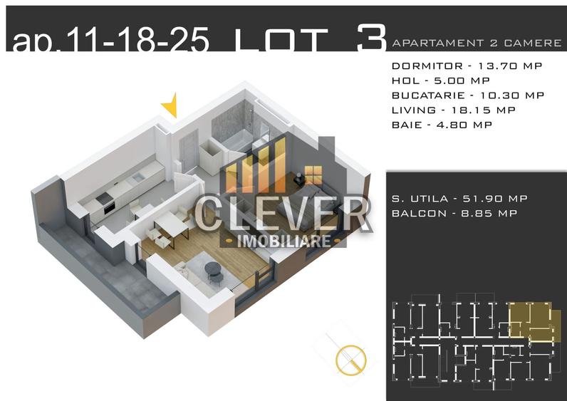 Apartament 2 Camere Decomandat Pallady, Comision 0%, Metrou Teclu