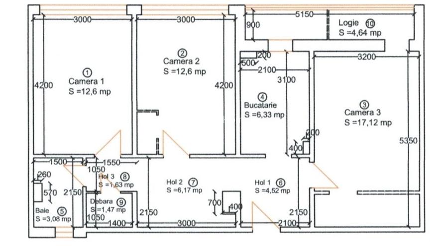 Oportunitate! Apartament 3 camere, 65 mp, etaj 1 – zona Calea Șagului - 2