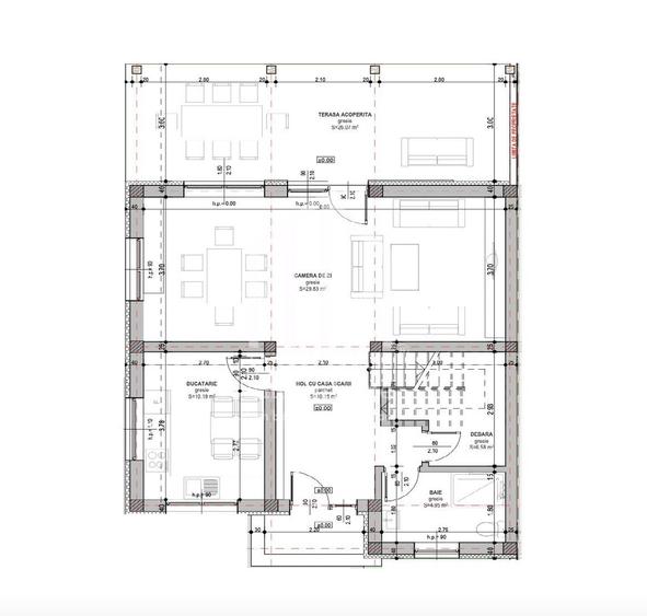Casa cu 4 camere, 117mp utili+terasa acoperita(26mp), teren 334mp - 1
