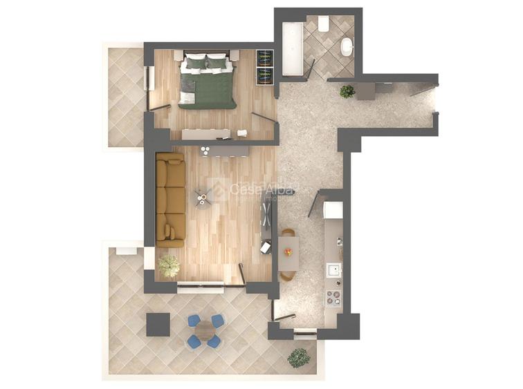 Apartament 2 camere, bloc nou, Podu Ros, intabulat - 11