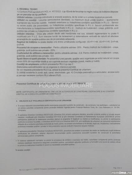 Vand teren pentru casa - Timisoara - 2