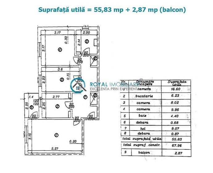 Royal Imobiliare  - Vanzare Apartament zona 9 Mai - 10