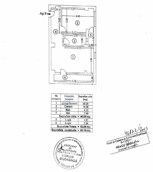 Apartament 2 camere 53mp, Bucurestii Noi , Sector 1 (46mp util + 2 balcoane) - 11