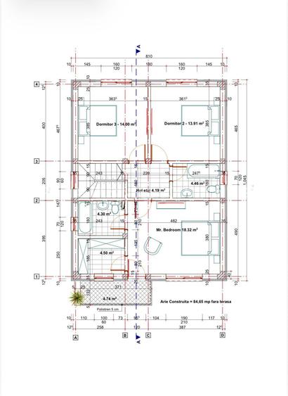 Pantelimon - str.Calarasi, cartier nou format, vila P+1ET, noua, in stadiul de f - 9