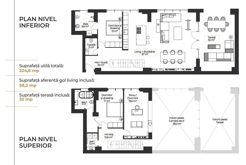 Spațiu Birouri Contemporan | Loft Duplex | Terasă Generoasă 32 mp | Floreasca - 7