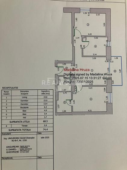 3 Camere Ready to move  Etaj 11/11 Novum 56 - 14