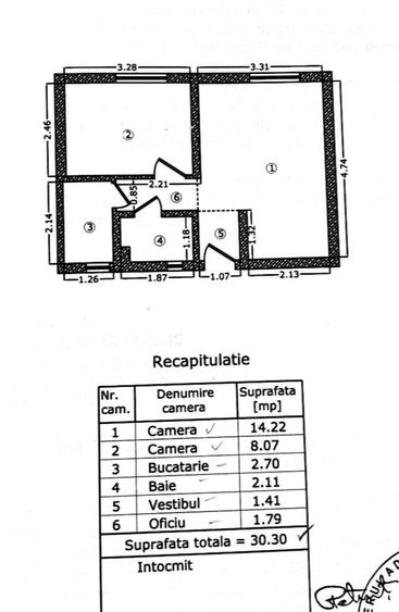 Apartament 2 camere centrala proprie - renovat - 9