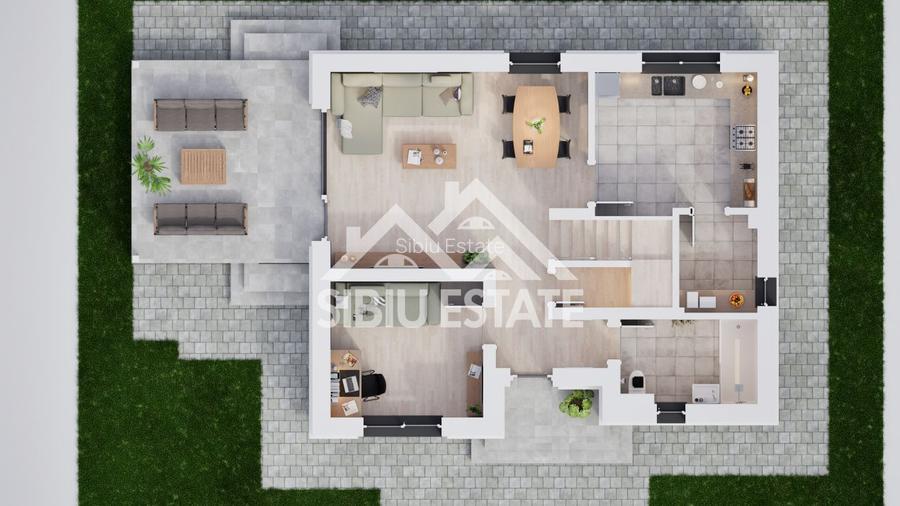 Casă individuală, grădină generoasă- spațiu, lumină și funcționalitate - 3