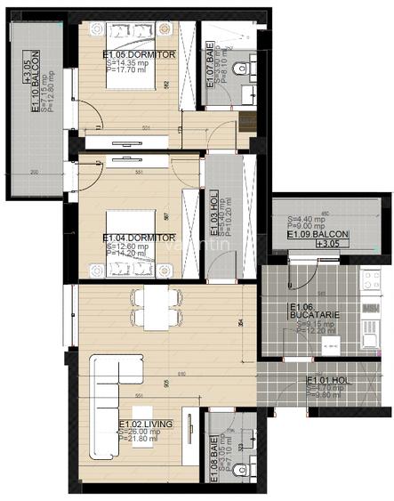 3 Camere BLOC NOU Splaiul Unirii,Direct Dezvoltator,SAVAR RESIDENCE SPLAI - 15