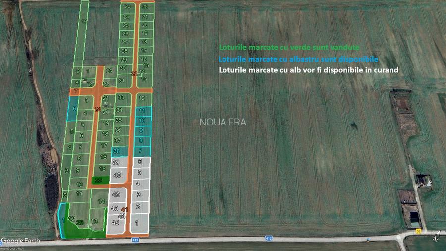 Comunitate verde în mijlocul naturii. Teren langa Frumușani. 12 libere - 1