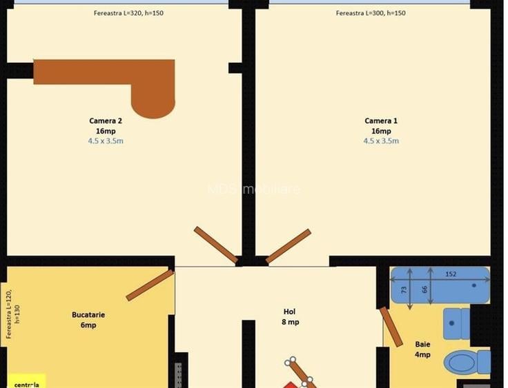 Decomandat la etaj 1, recent renovat zona Favorit - 10