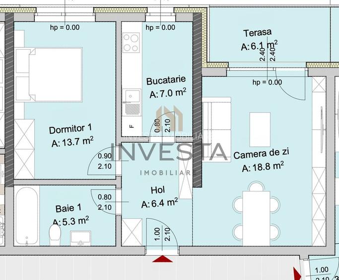 Apartament 2 camere, Marasti – zona The Office, proiect premium - 1