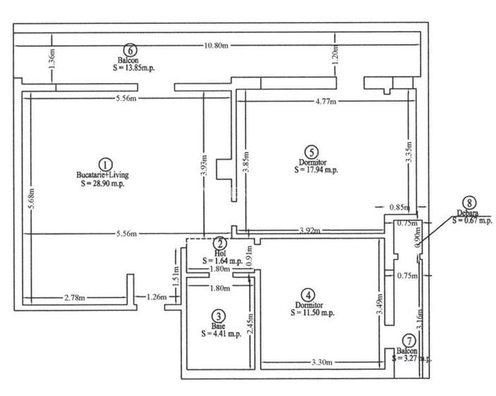 Apartament cu 3 camere,mobilat si utilat ,situat in cartierul Intre Lacuri! - 26
