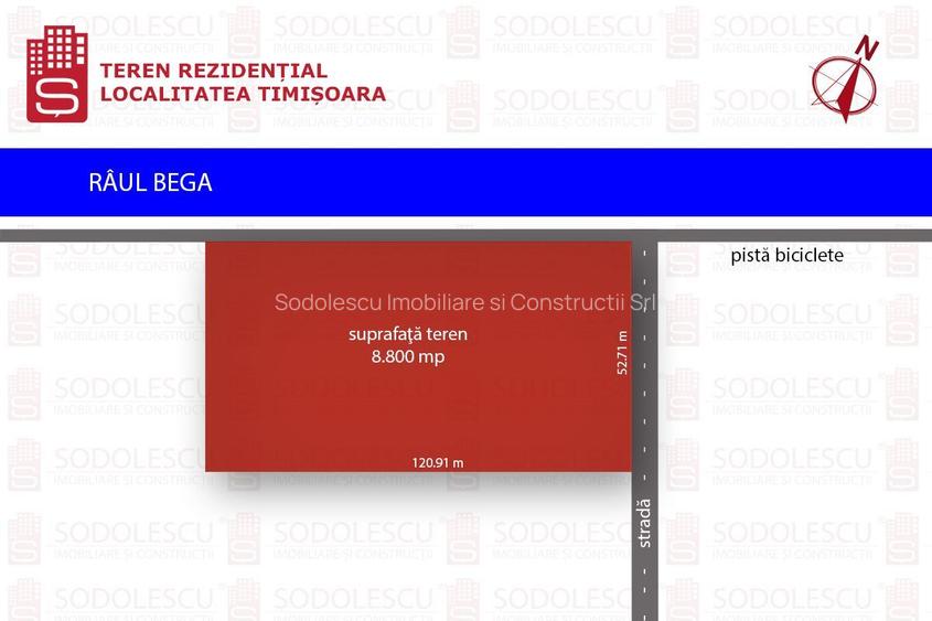 Teren 8,800 mp zona Freidorf /canalul Bega - 3
