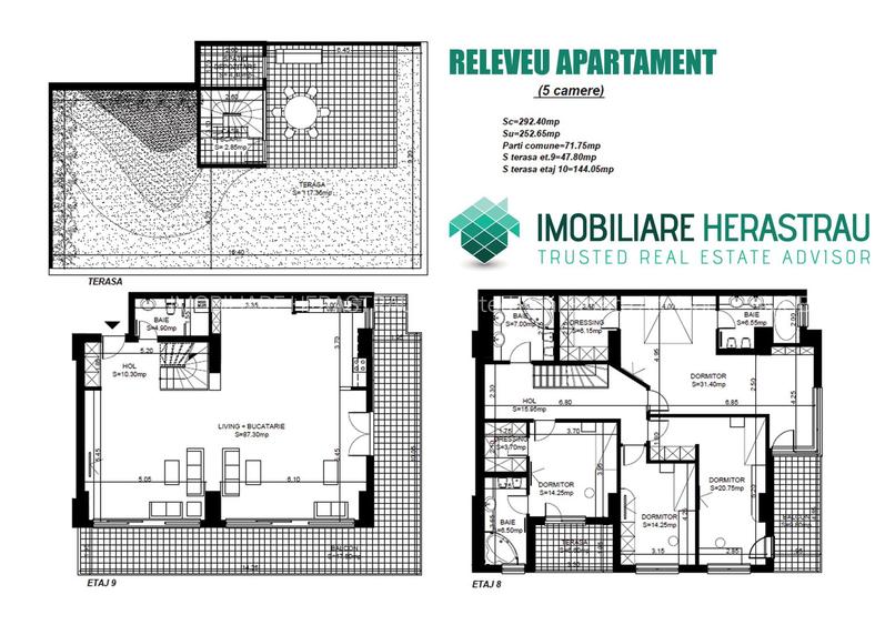 Penthouse Duplex 5 camere 293 mpc | Terasa si Gradina privata | Vedere Lac - 1