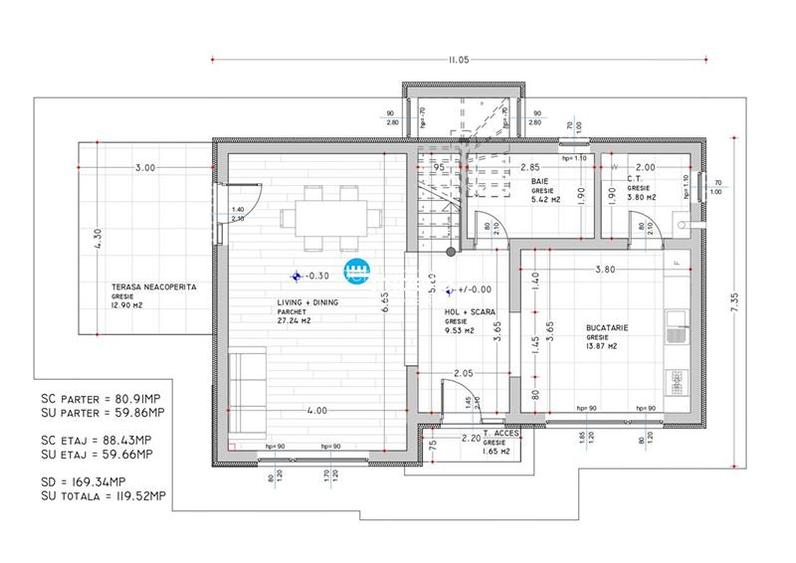 Casa de vanzare P+1, 120 mp, individuala, zona Dorobanti - 13