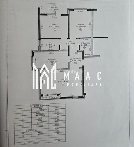 Apartament 3 camere | Etaj 1 | Parcare | Balcon - 14