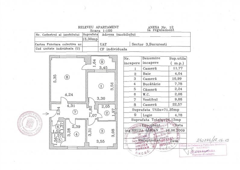 VANZARE APARTAMENT 3 CAMERE BULEVARDUL UNIRII- ZEPTER-STR. LUCIAN BLAGA NR. 3 - 29