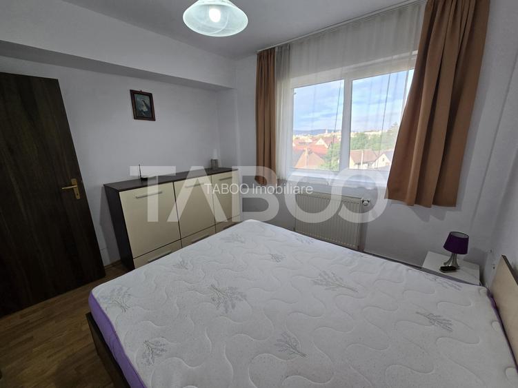 Apartament decomandat 2 camere mobilat etaj 3 cu lift Turnisor Sibiu - 4