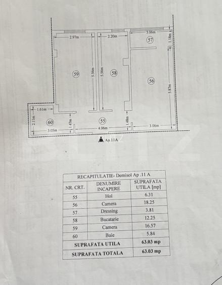 Apartament de 2 camere, 64 mp, decomandat, mobilat si utilat, Soseaua Nicolina - 8