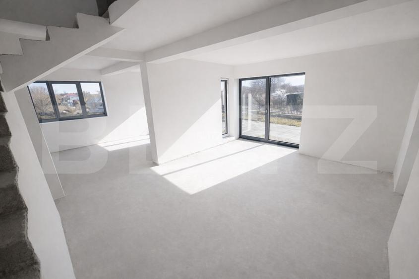 Casa individuala, 215 mp utili, teren 756 mp, 5 camere, semifinisata-Chinteni - 2