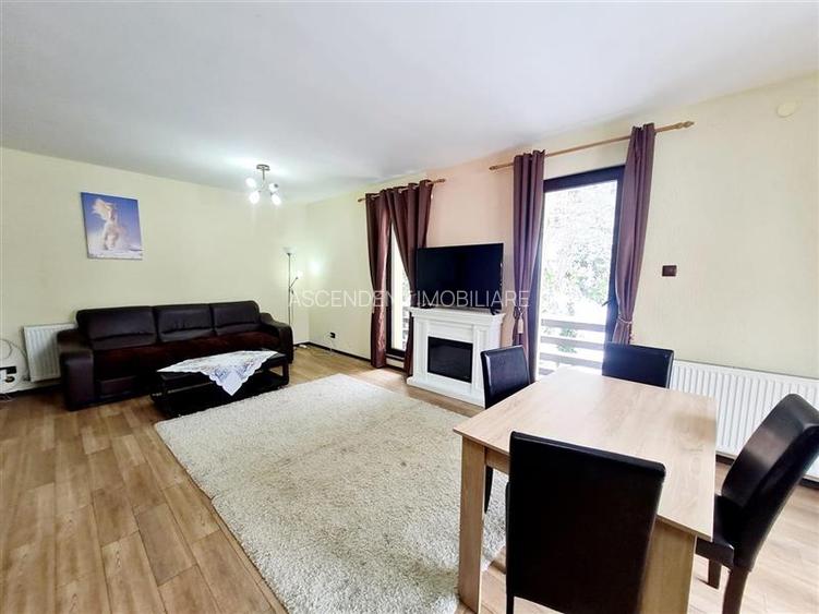 Refugiu in ambientul special al statiunii Poiana Brasov, etaj 1, cu 2 bai, teras - 15