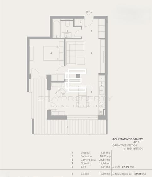 Apartament 2 Camere, Intabulat, balcon 16mp – Zona Turnișor, Sibiu - 1