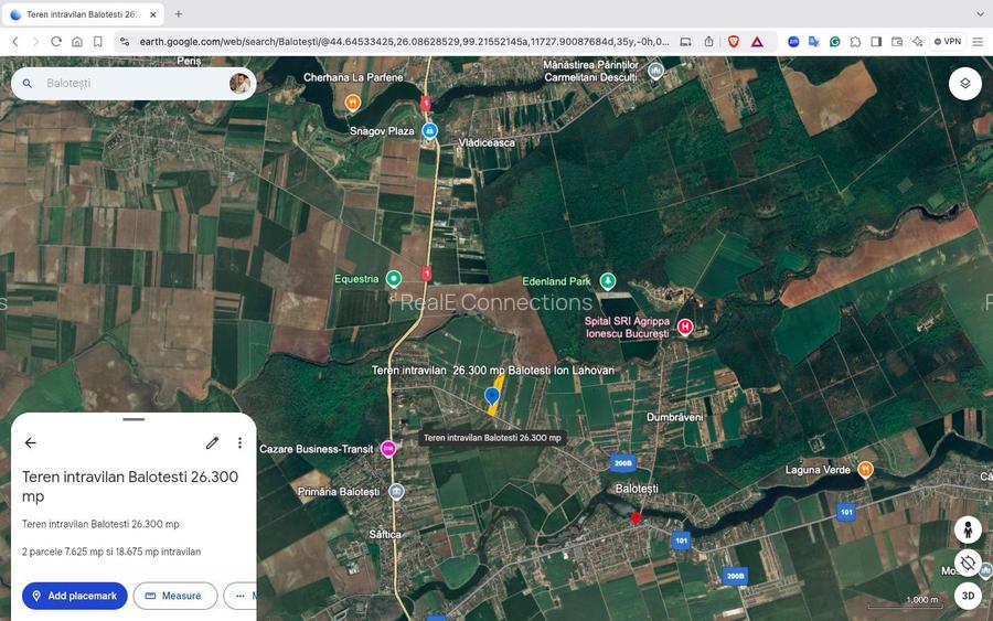 Teren intravilan 26.300 mp Saftica Balotesti - PUZ în lucru - 14