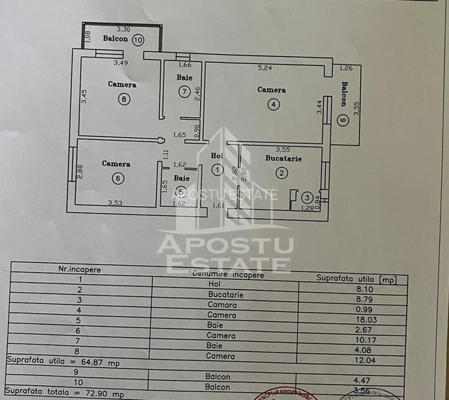 Apartament 3 camere de vanzare, zona Aradului, Timisoara - 9