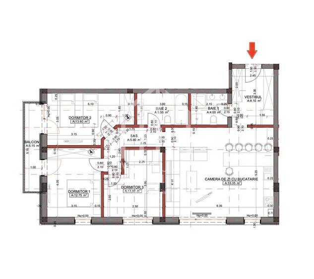 Apartament cu 4 camere, 95mp utili, balcon 5mp, la cheie, Arhitectilor - 4