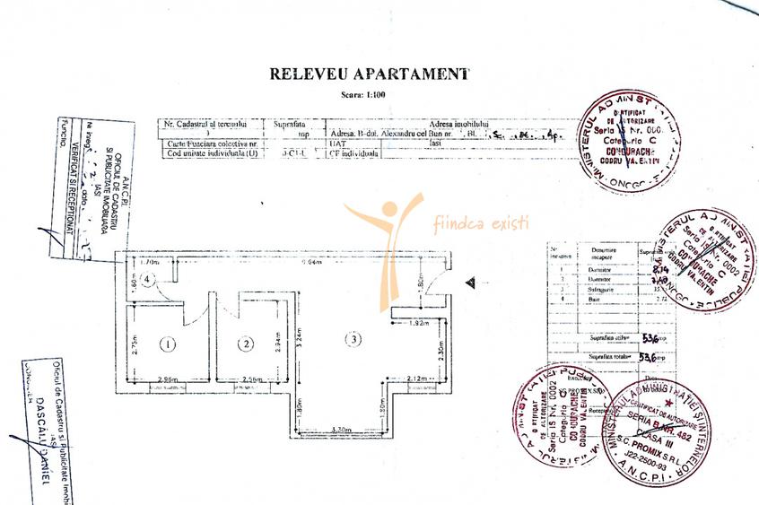 Apartament 3 camere 2 băi 55 mp Alexandru cel Bun - 18