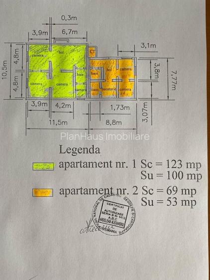 Casa tip duplex , str.Mihai Eminescu ,zona excelenta la strada principala - 8