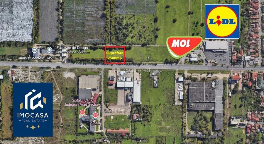 De Vanzare Teren Inravilan Gradiste Arad FS 50ml PUZ bloc S1+S2+P+10E. - 2