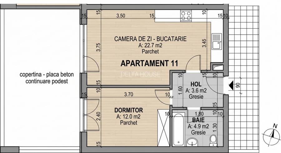 Oportunitate de investitie! Apartament 2 camere, etaj intermediar – Zona Porii - 3