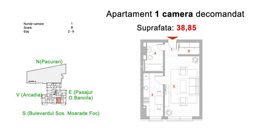 Apartament 1 camera IDEAL INVESTITIE-Bloc cu fațadă ventilată și design premium - 2