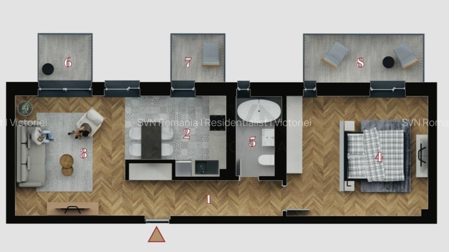 REA1026531 Apartament tip duplex 3 camere Decebal Piata Muncii - 2