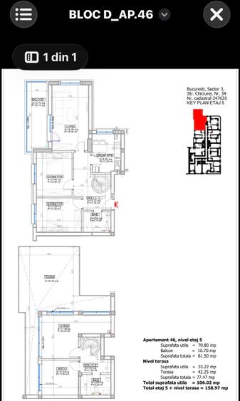 PENTHOUSE SPLAIUL UNIRII-DELTA VACARESTI,Etaj 5-6,Scara Interioara,3-7 Camere ! - 15