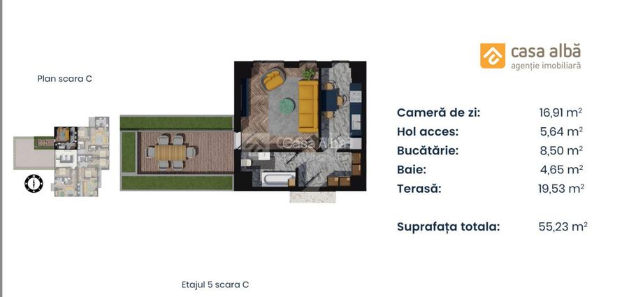 PROIECT NOU | apartament 1 camera LA CHEIE | Pacurari - Alpha Bank - 12