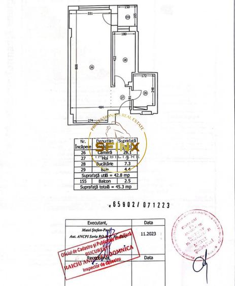 Garsoniera 46 mp Vulcan Residence, parcare inclusa - 15