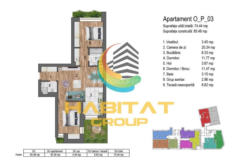 3 camere Nou parter la Timpuri noi cu curte 8 min metrou - 8