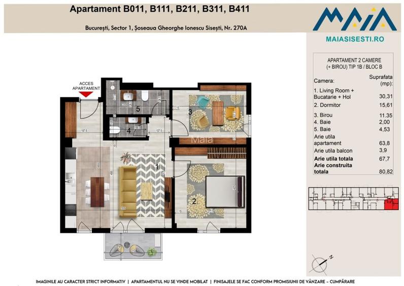 2  CAMERE | BANEASA | METROU STRAULESTI | 2 COCOSI | FINISAJE PREMIUM - 11