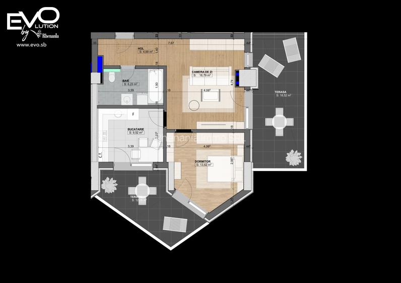 AP. 2 CAMERE | BUCATARIE INCHISA | SHOPPING CITY SIBIU | Evolution Apartments - 4