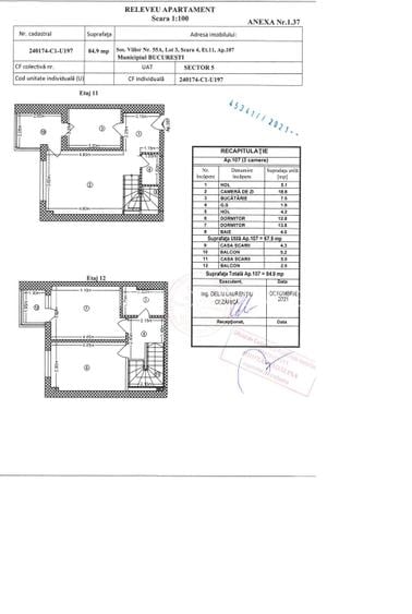 Parcul Carol-Sos Viilor - duplex 3 camere- terasa - 2