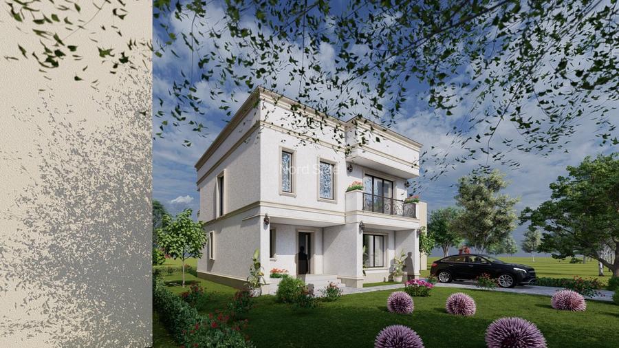 Vila Neoclasica zona CENTRALA Otopeni curte 500m2 - 4