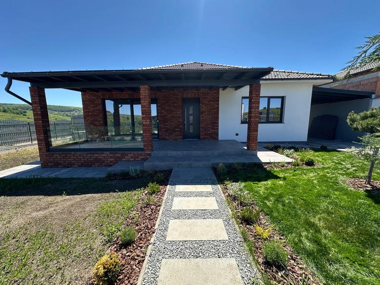 Casa pe un nivel, 118mp utili, terasa 28mp, teren 505mp, Popesti Vale